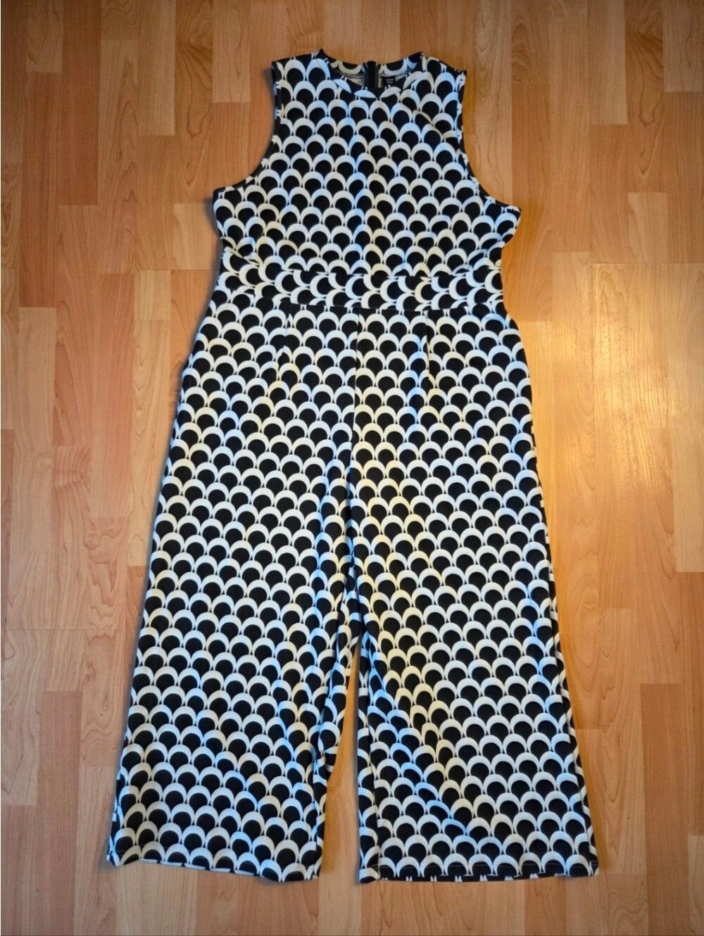Shein scallop print jumpsuit